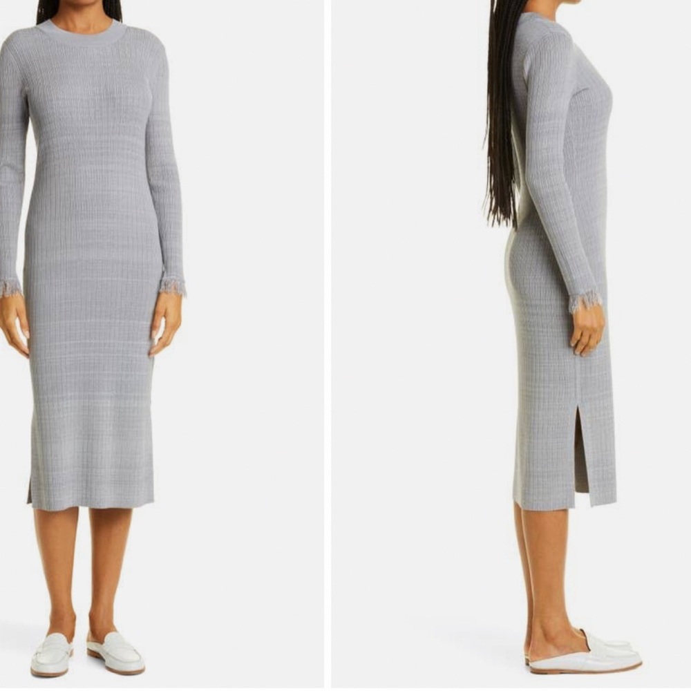 Club Monaco Ribbed
Space Dye Long Sleeve Dress M